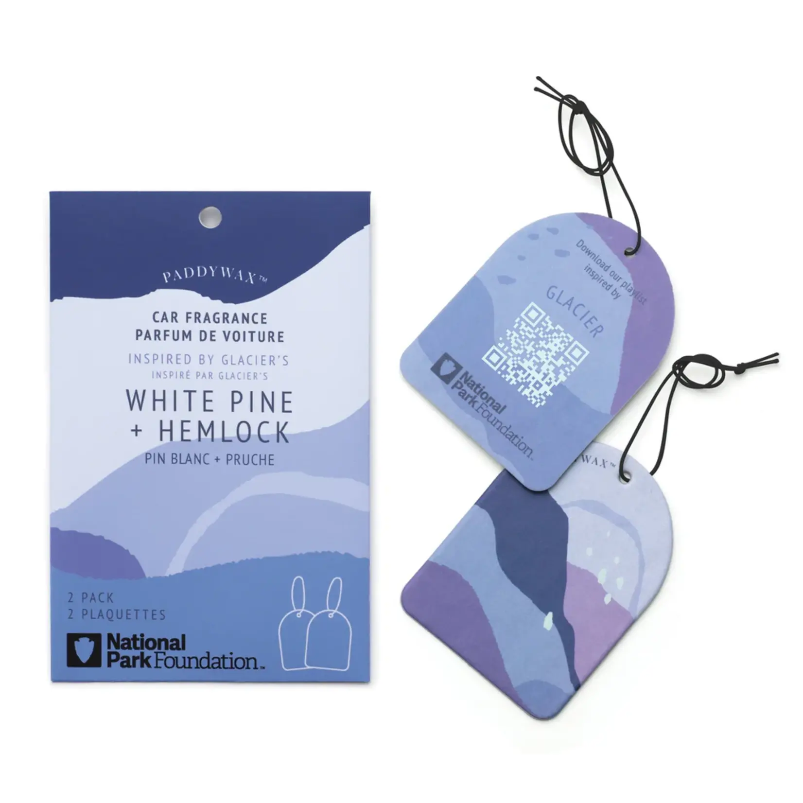 Parks Car Fragrance (2) - Glacier (White Pine + Hemlock)