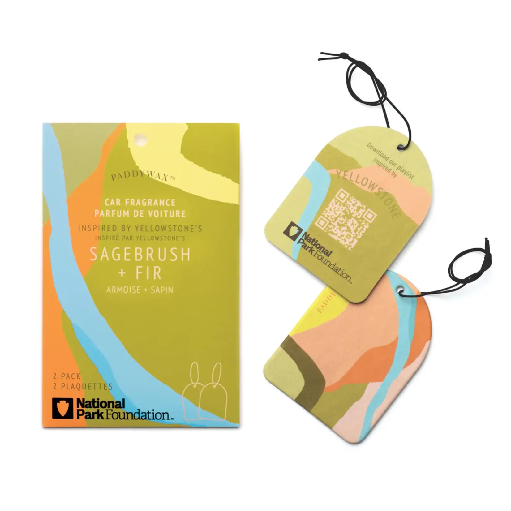 Parks Car Fragrance (2) Yellowstone - Sagebrush + Fir
