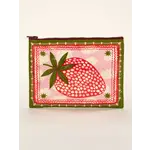 Zipper Pouch - Strawberry Clouds