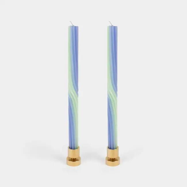 Pivot Candle Tapers - Lavender + Green