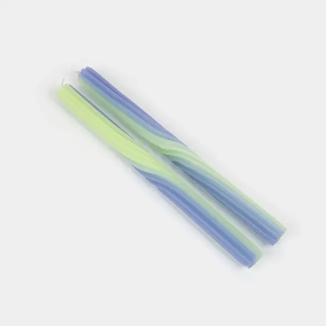 Pivot Candle Tapers - Lavender + Green