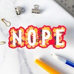 Billie Claire Handmade LLC NOPE Sticker