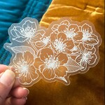 Billie Claire Handmade LLC Cherry Blossom Clear Sticker