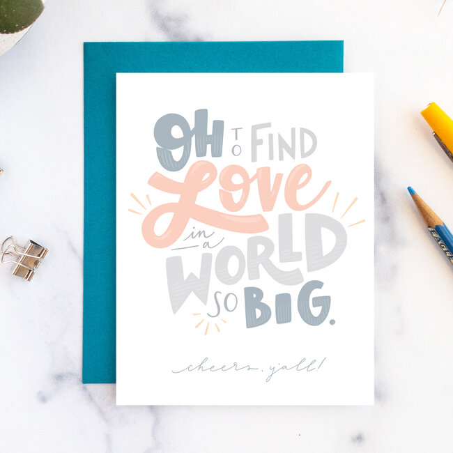 Billie Claire Handmade LLC World So Big Card