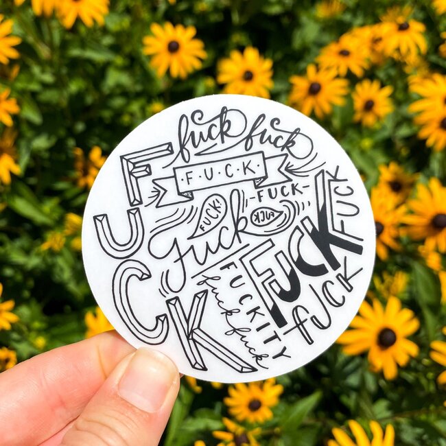 Billie Claire Handmade LLC Cluster Fuck Sticker