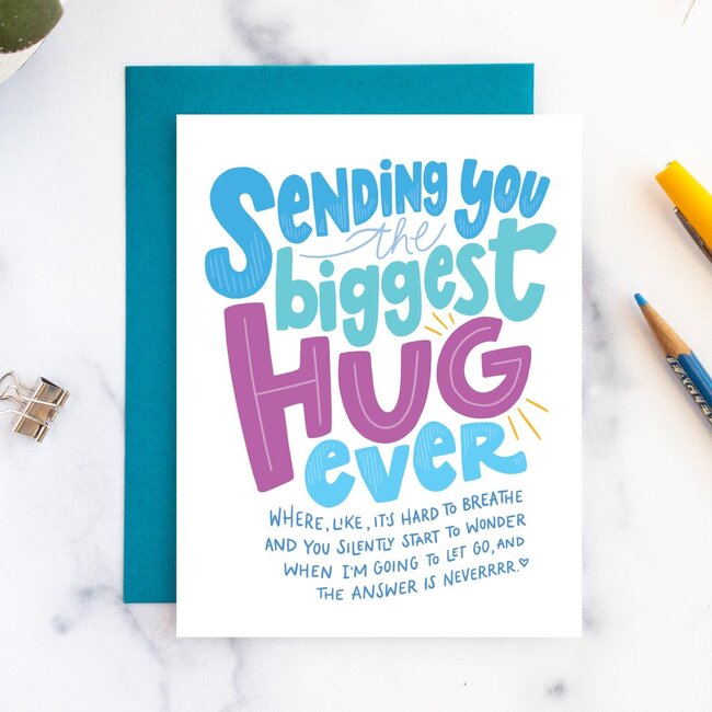Billie Claire Handmade LLC Biggest Hug Card