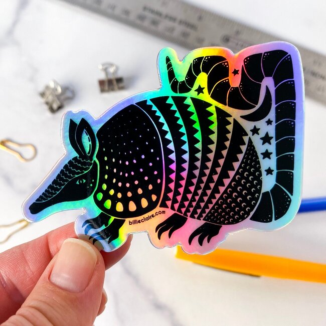 Billie Claire Handmade LLC Armadillo Sticker