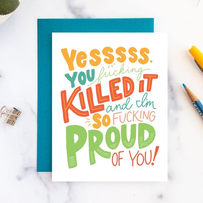 Billie Claire Handmade LLC Proud of You Card