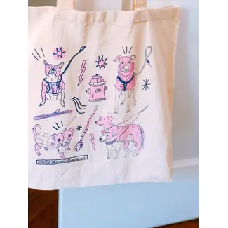 Emily Petrilla Illustrations Emily Petrilla - Dog Walk Tote Bag