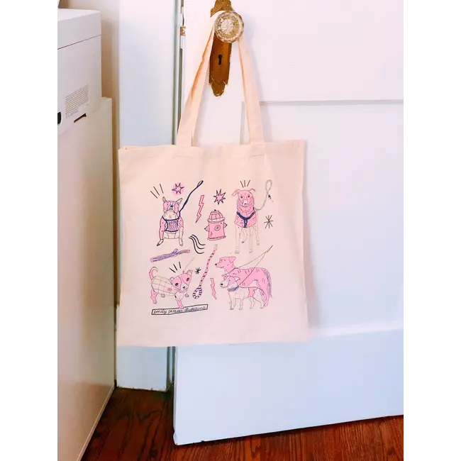 Emily Petrilla Illustrations Emily Petrilla - Dog Walk Tote Bag