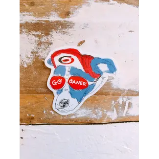 Emily Petrilla Illustrations Canes Dog Magnet - Blue