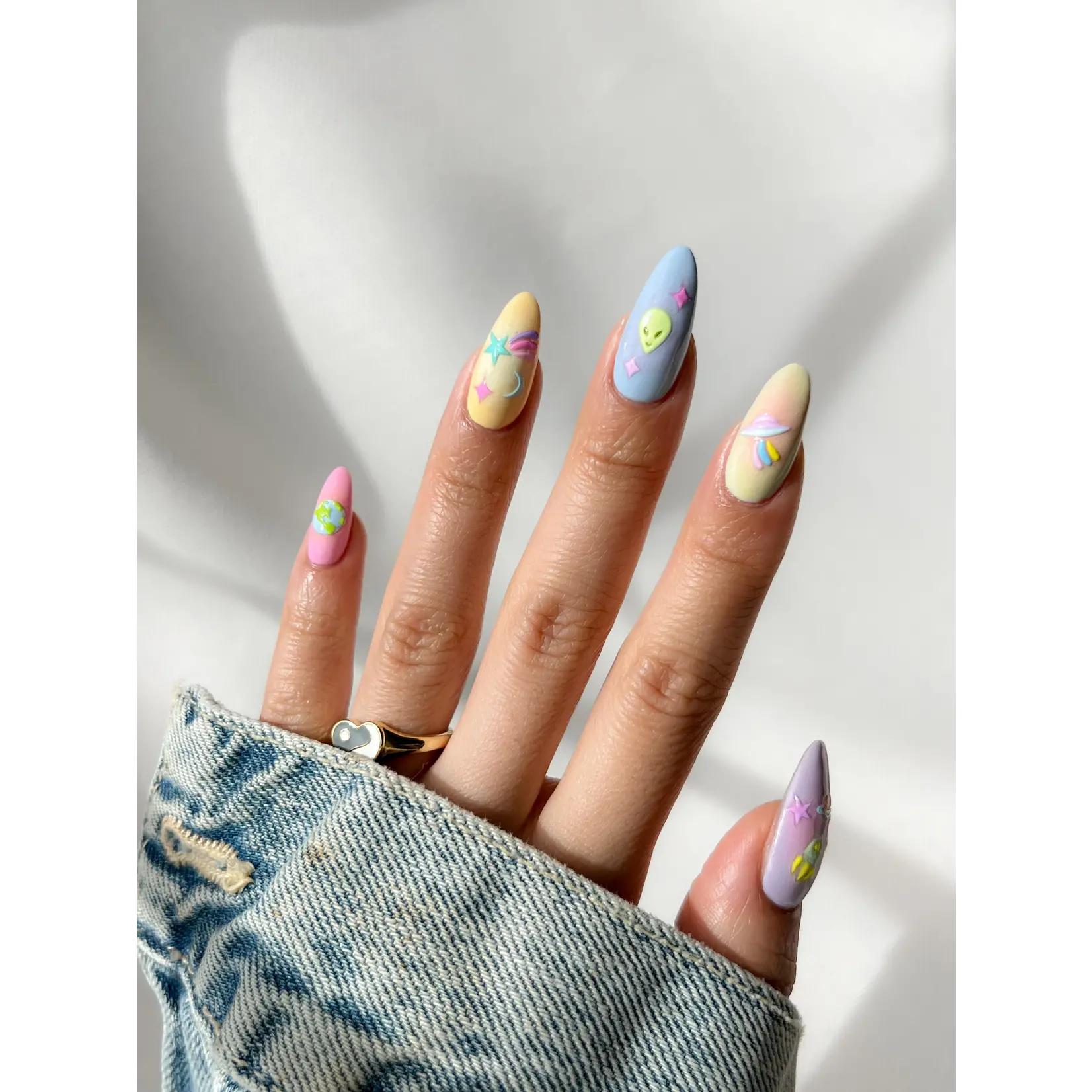 Nail Art Stickers -  Spaced Out
