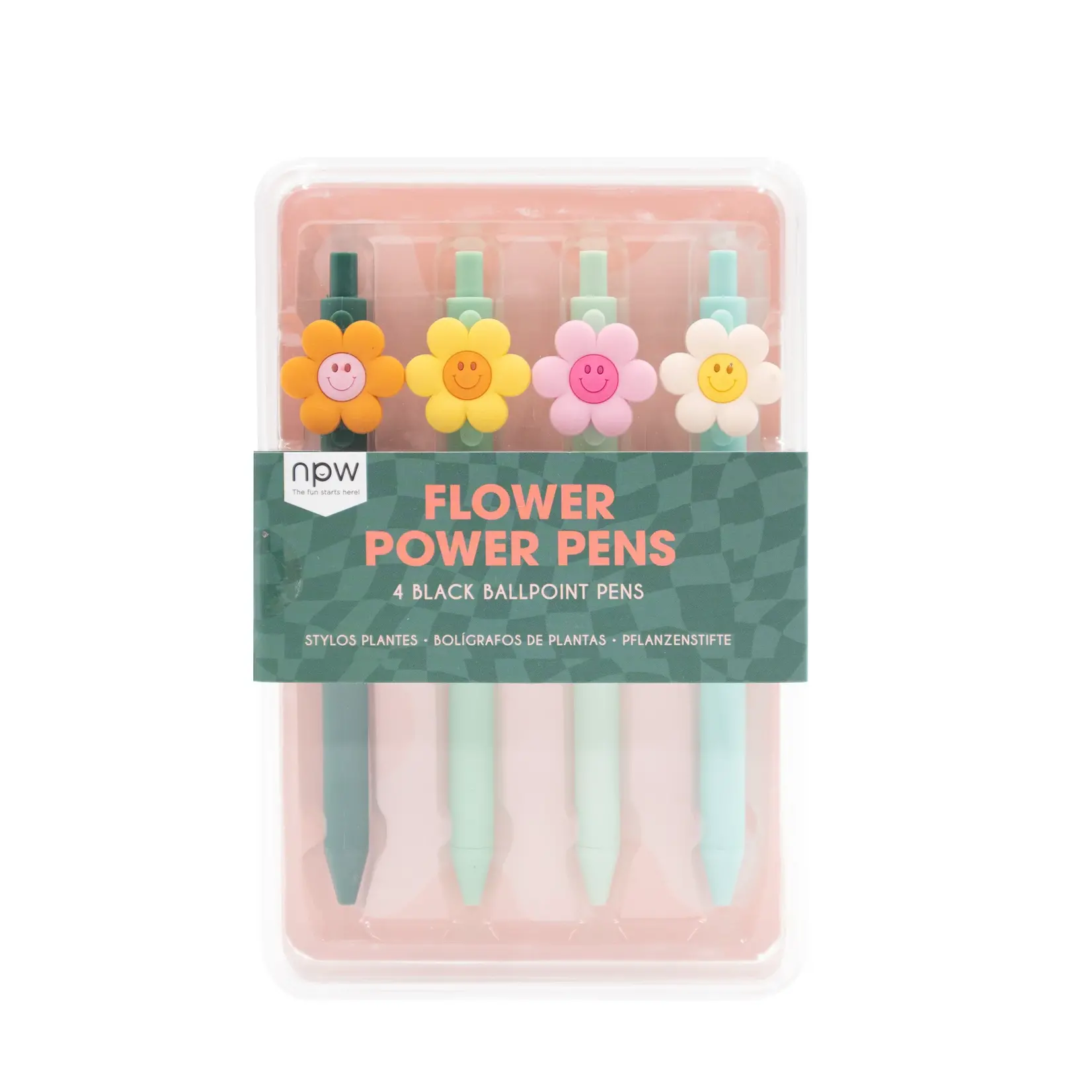 Flower Power Pens 4Pk