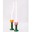 Candle Holder Set (2) - Flowers