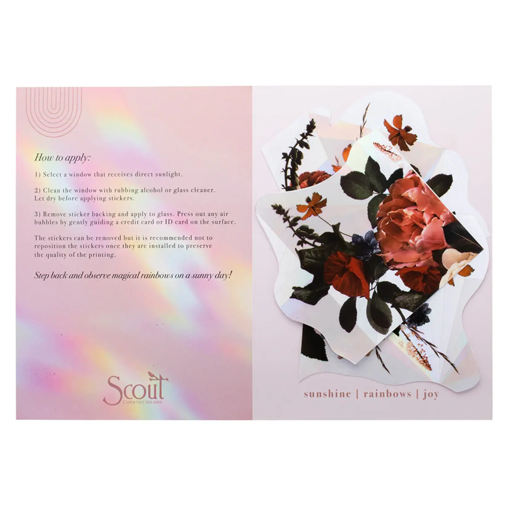 Suncatcher Sticker - Flower Bouquet
