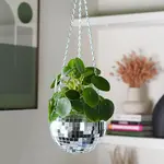 Disco Ball Planter - Silver 6 in