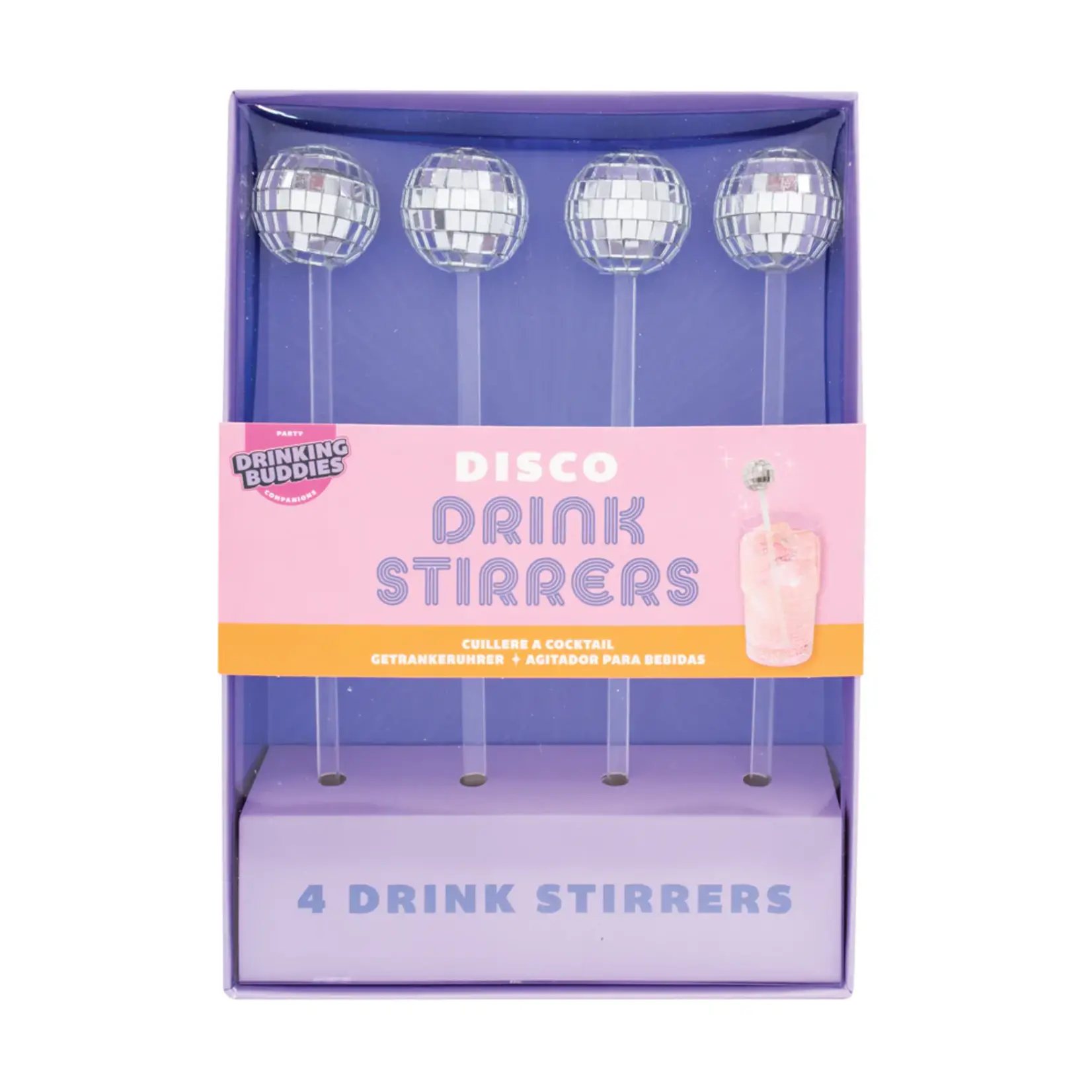 Disco Drink Stirrers - 4pk