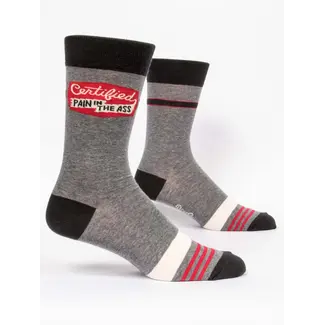 Blue Q Mens Socks - Certified Pain In The Ass