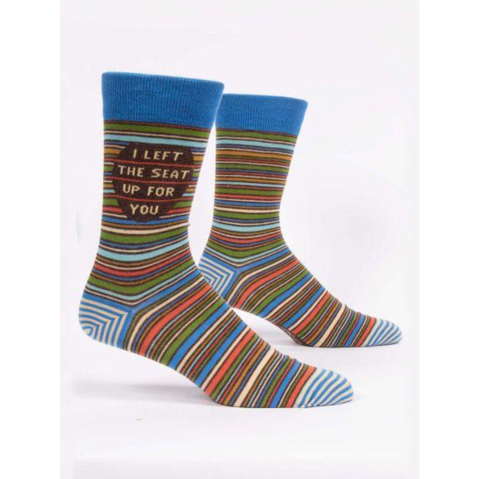 Blue Q Mens Socks - I Left The Seat Up