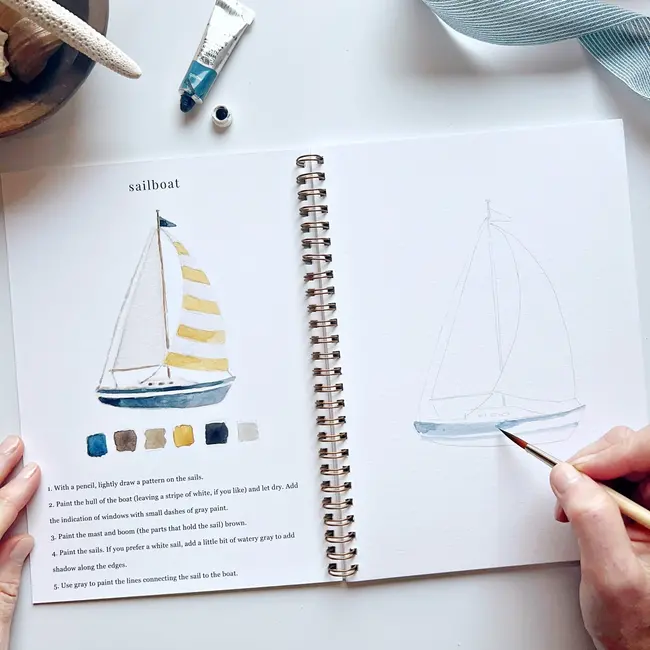 Watercolor Workbook: Seaside