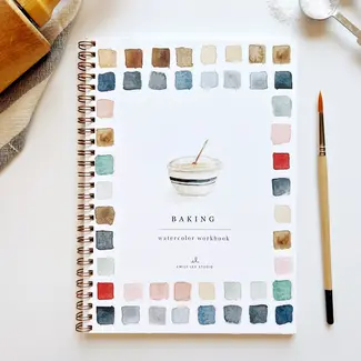 Watercolor Workbook: Baking
