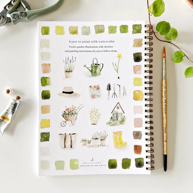 Watercolor Workbook: Garden