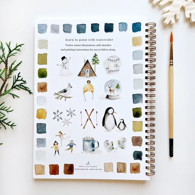 Watercolor Workbook: Winter