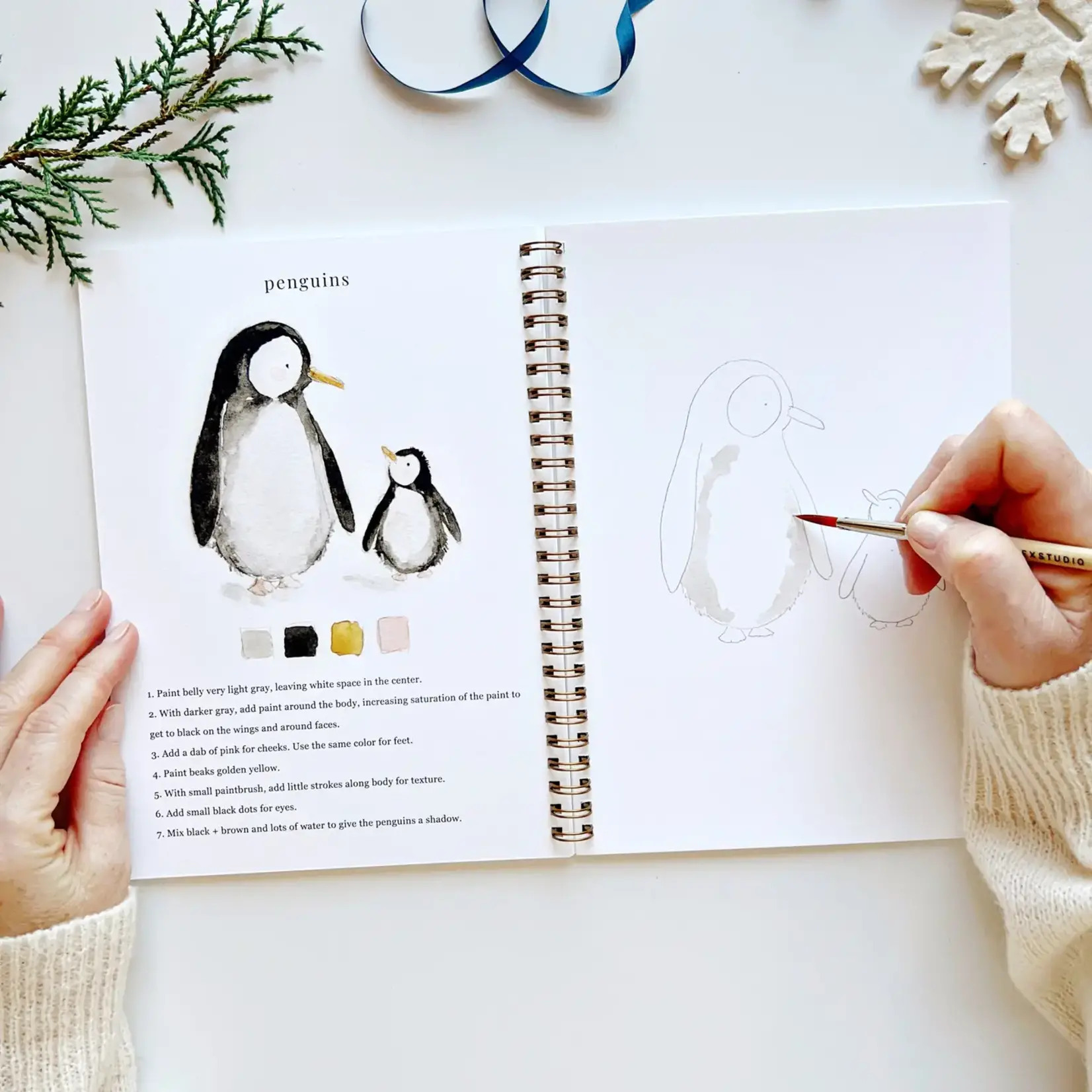 Watercolor Workbook: Winter
