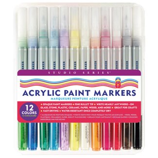 Studio Series Acrylic Paint Markers (12)