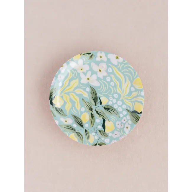 One & Only Paper Lemon Leaf Bent Ply Catchall Trinket Dish