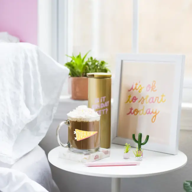 Clear Glass Mug - Over it AF