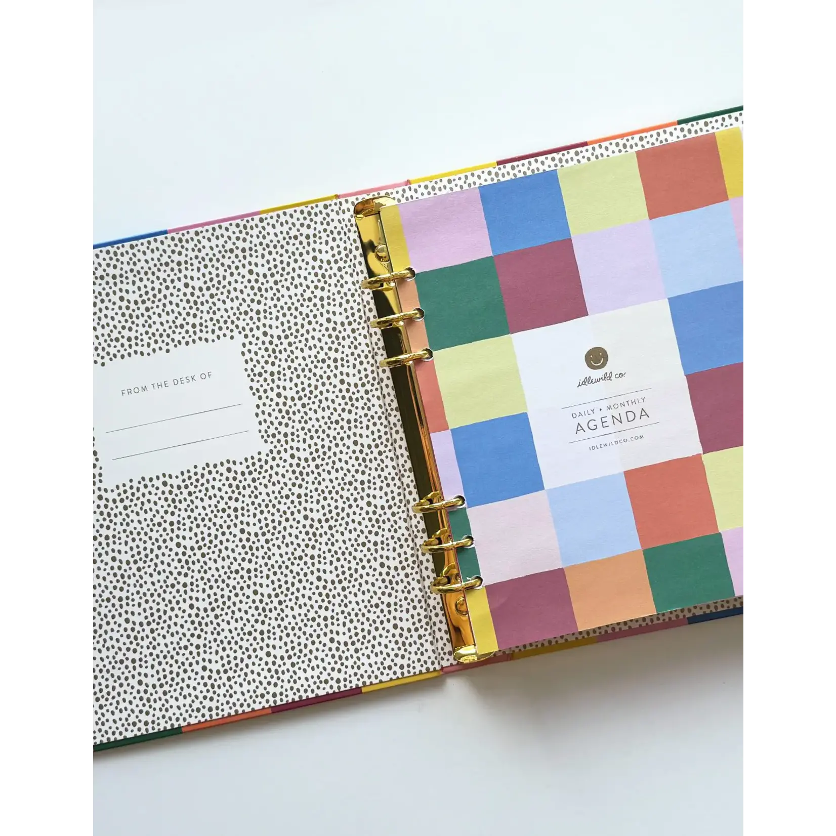 Rainbow Check Perpetual Planner (Non-Dated)