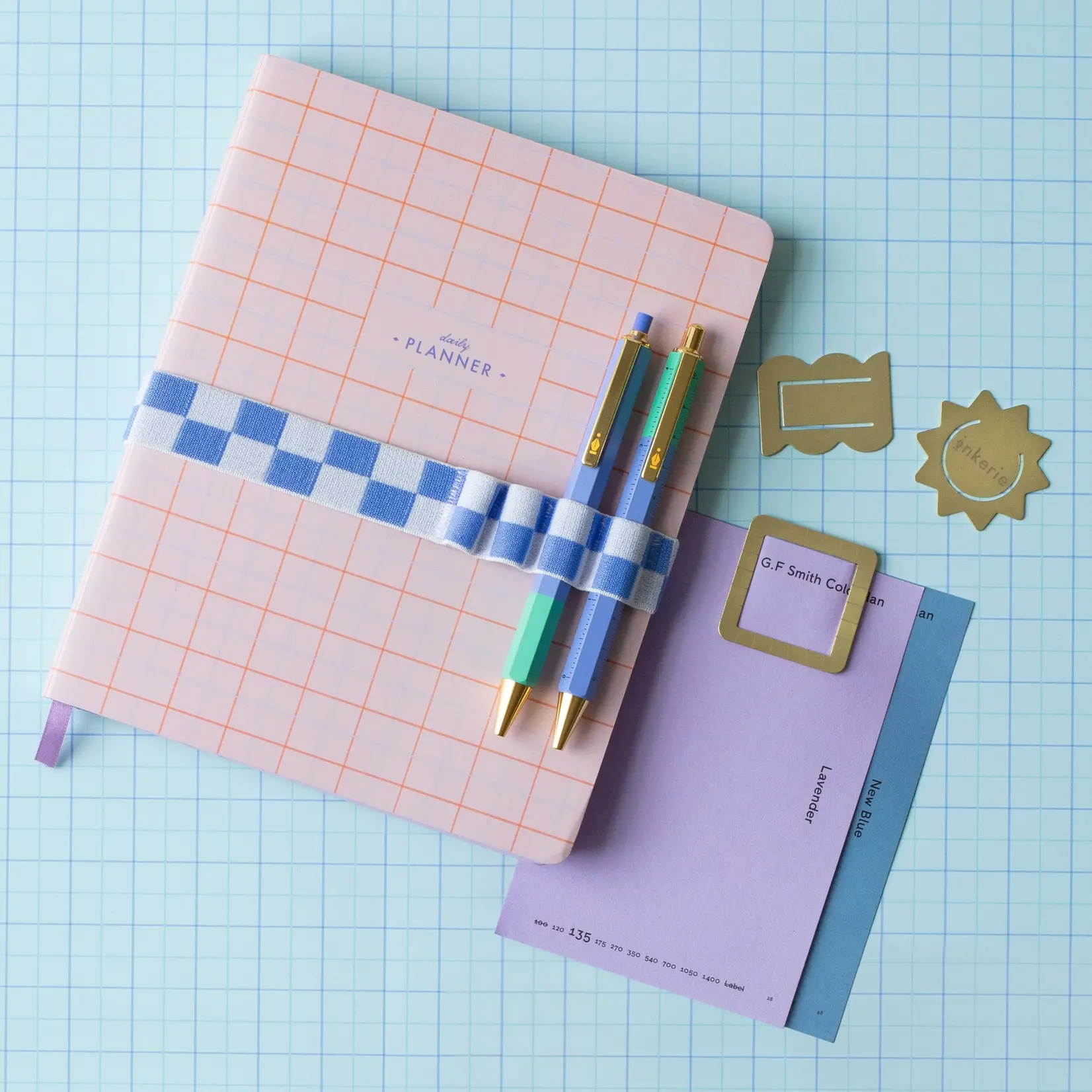 Pen Holder Book Band - Blue