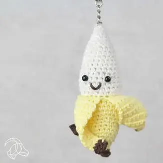 Crochet Kit Bag Hanger - Banana