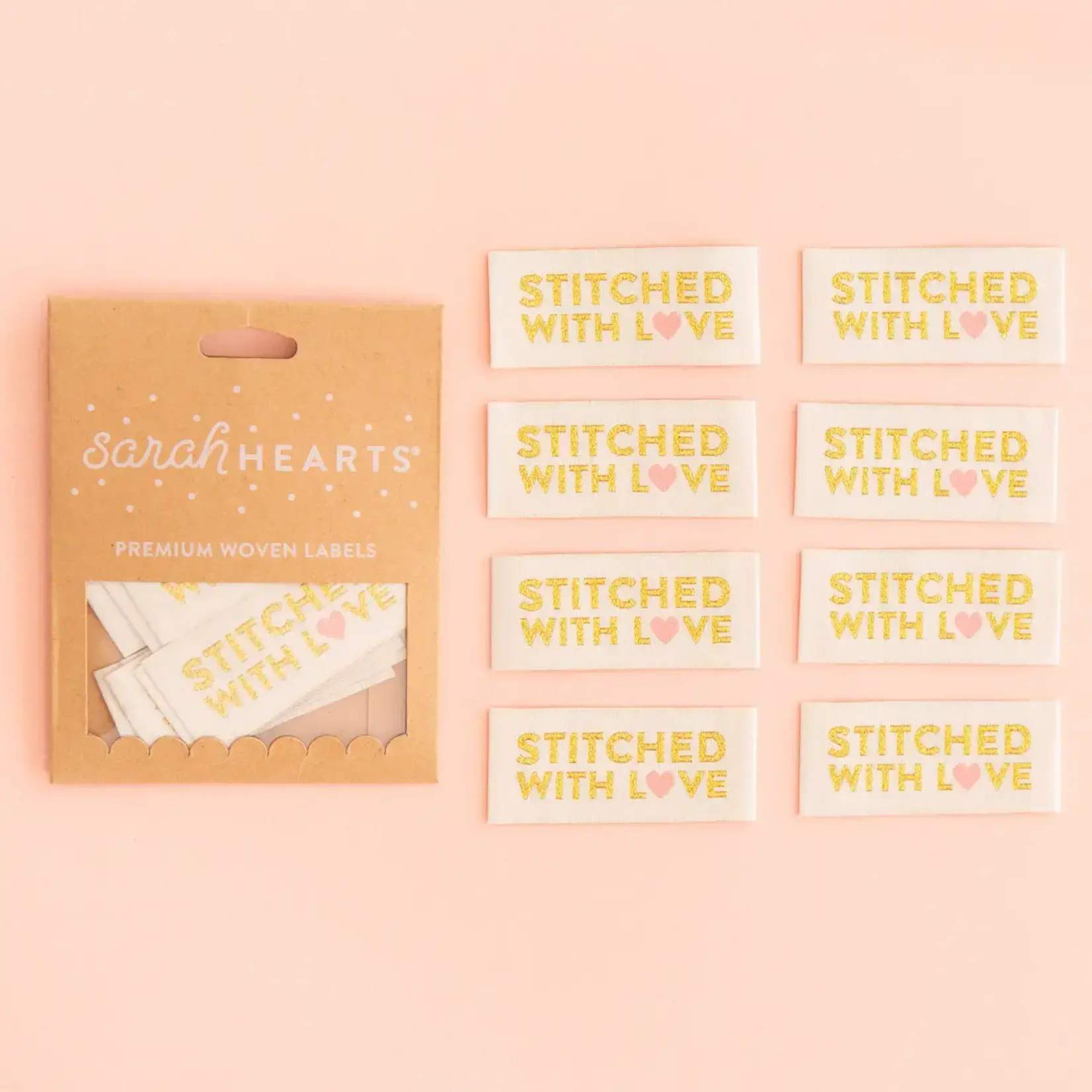 Woven Label Tags - Stitched with Love