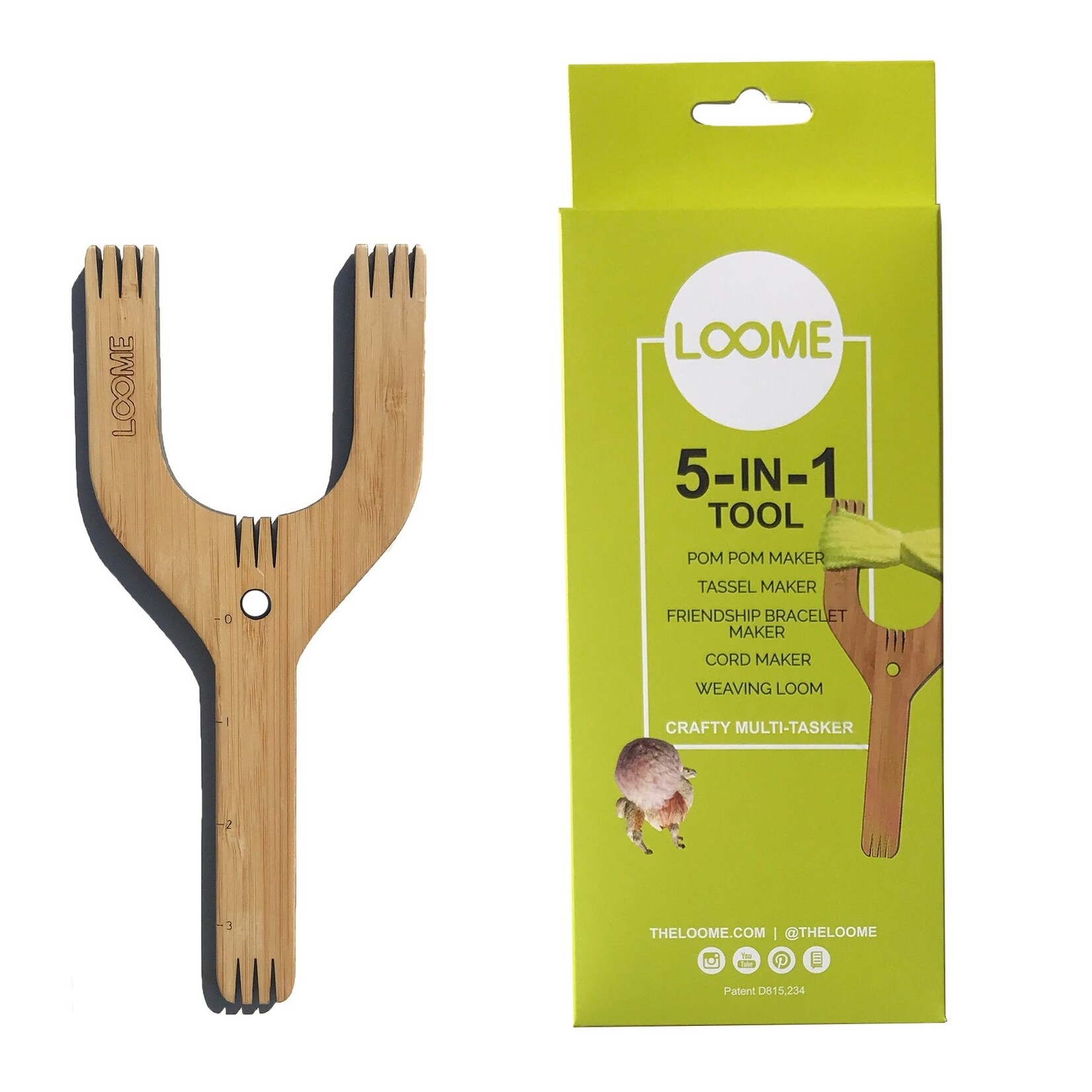 Loome Yarn Craft Tool 5-in-1 - Pom Pom XL
