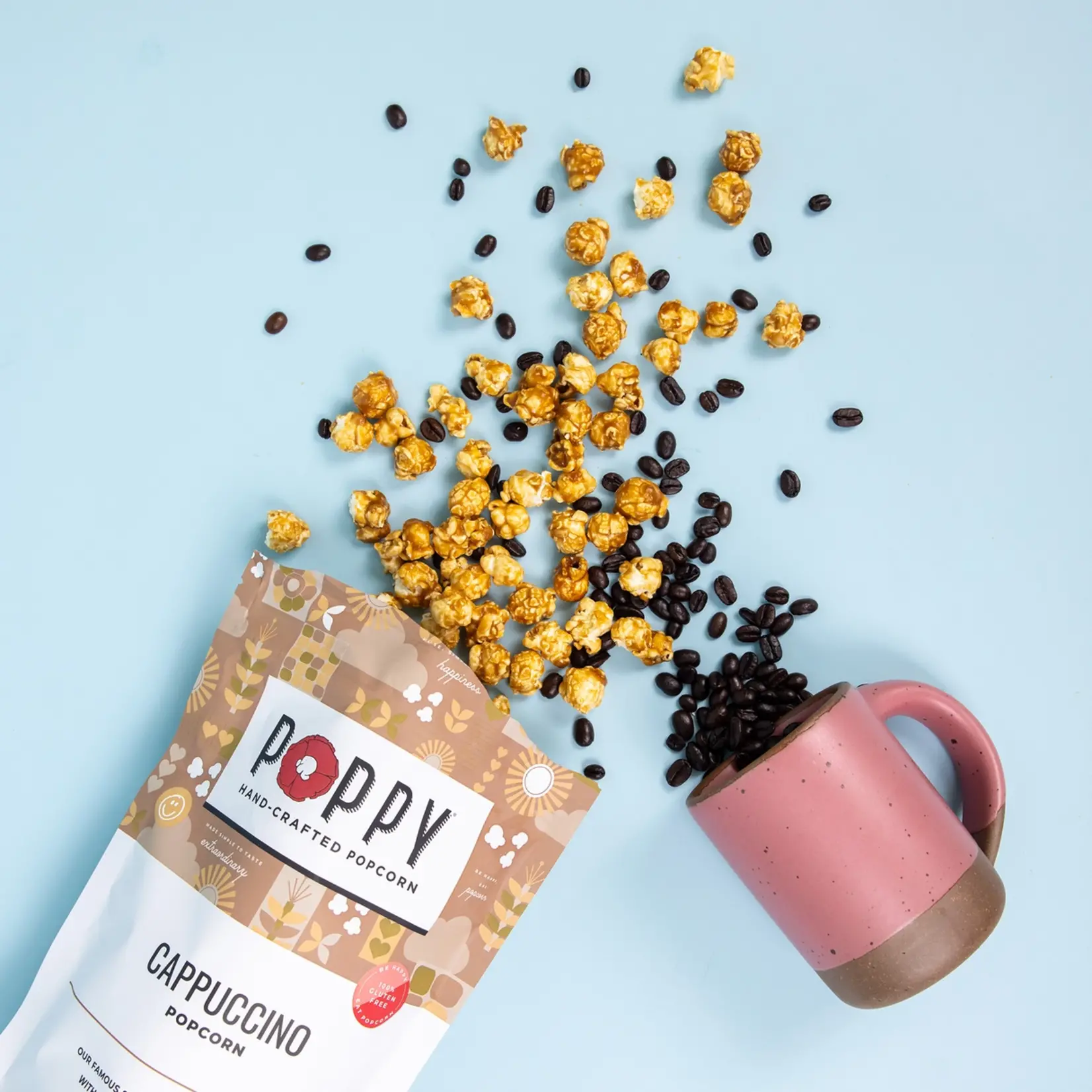 Poppy Handcrafted Popcorn Popcorn - Cappuccino