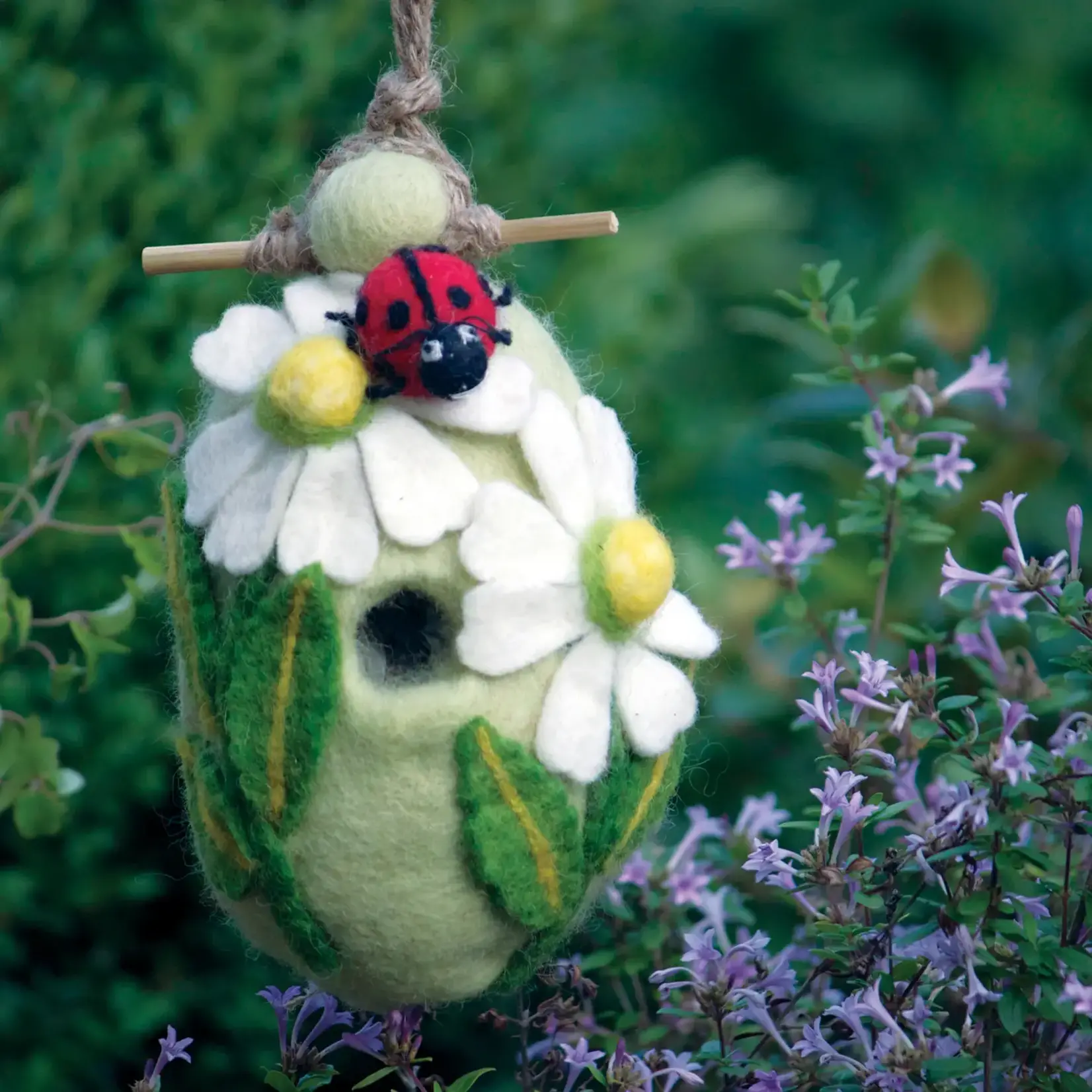 Felt Birdhouse - Ladybug