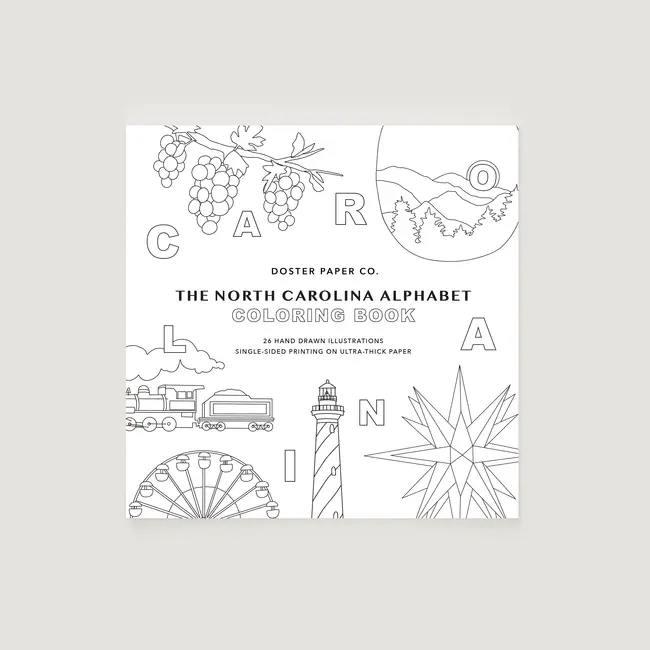 Doster Paper Co. North Carolina Alphabet Coloring Book