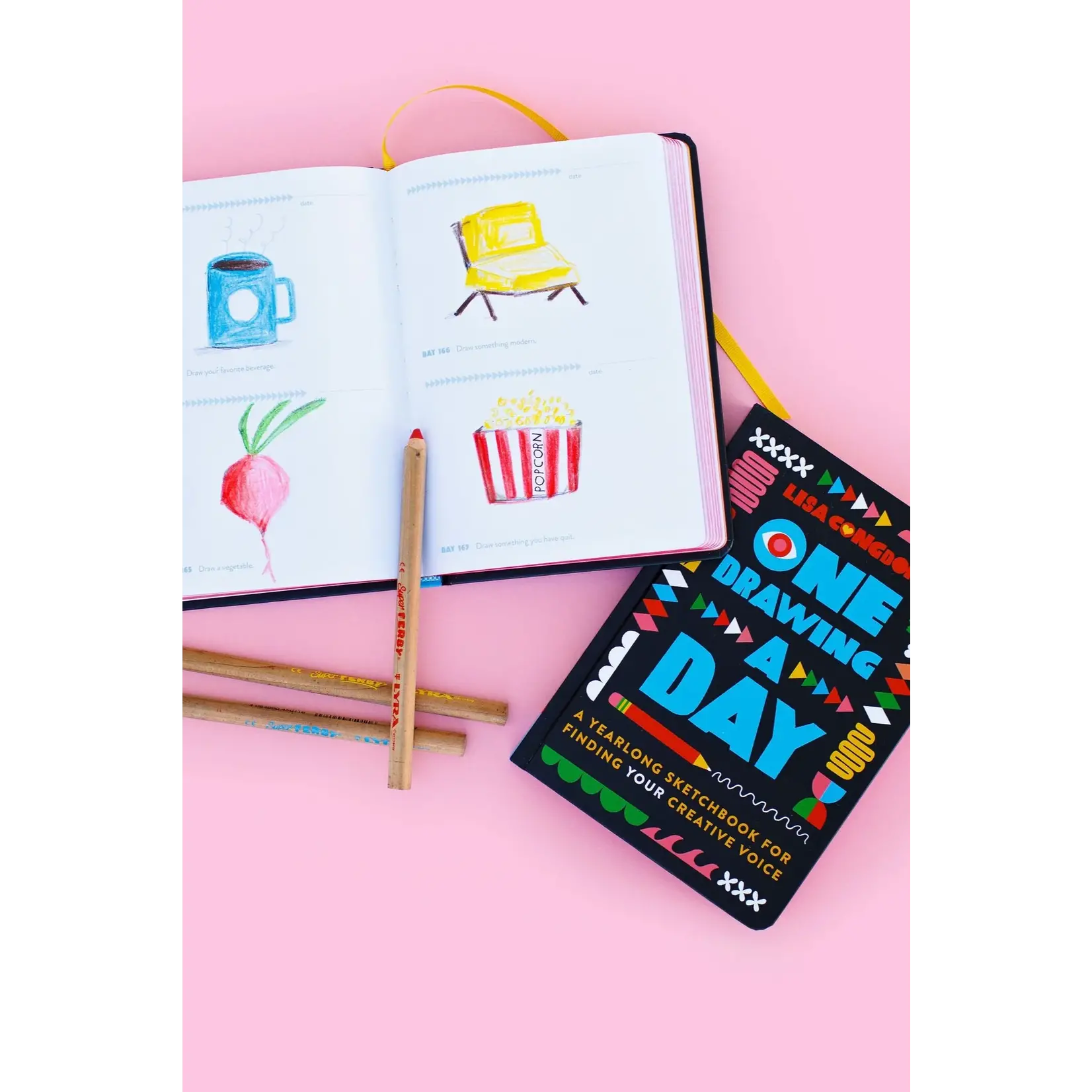 One Drawing a Day - Journal w/ Prompts