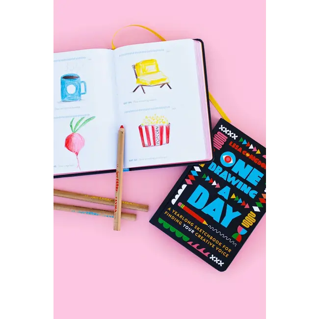 One Drawing a Day - Journal w/ Prompts