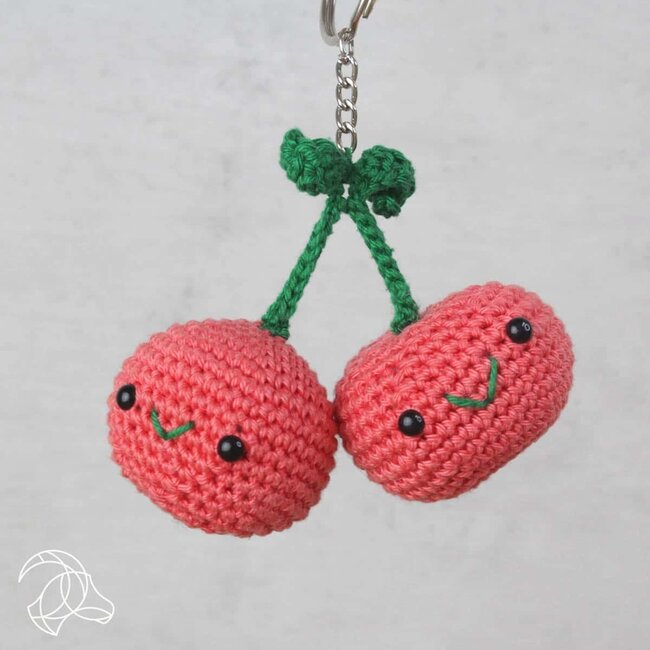 Crochet Kit Bag Hanger - Cherries