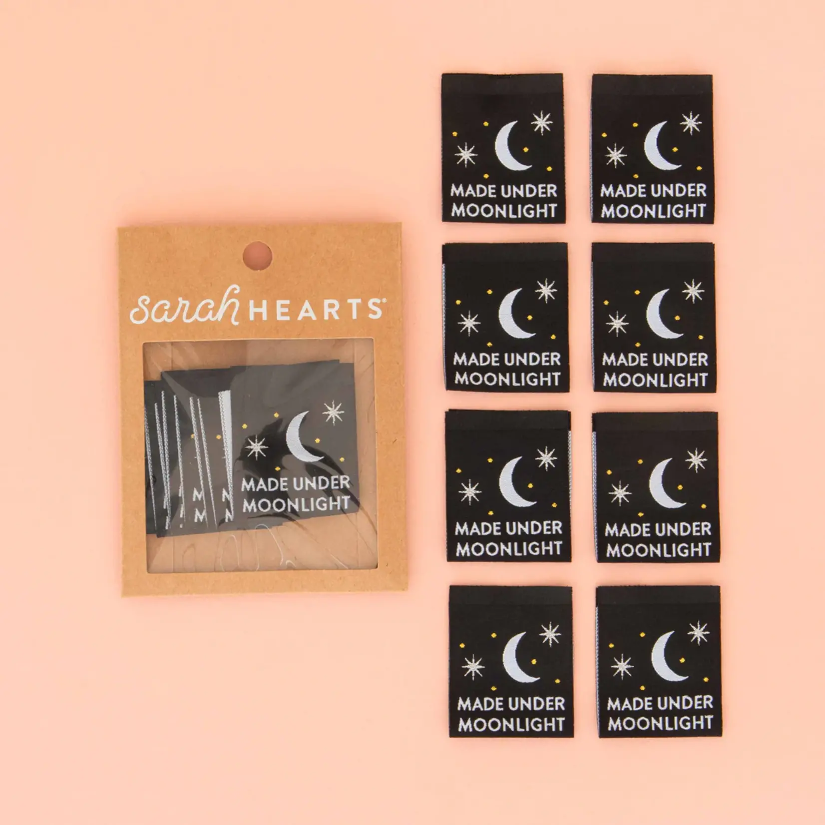 Woven Label Tags - Made Under Moonlight
