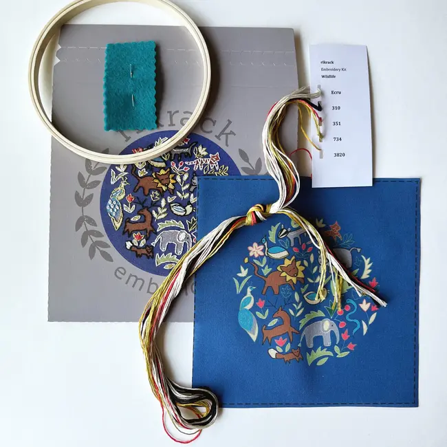 Rikrack Embroidery Kit - Wildlife