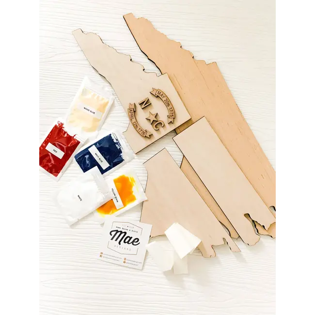 Mae Designs NC Map DIY Kit