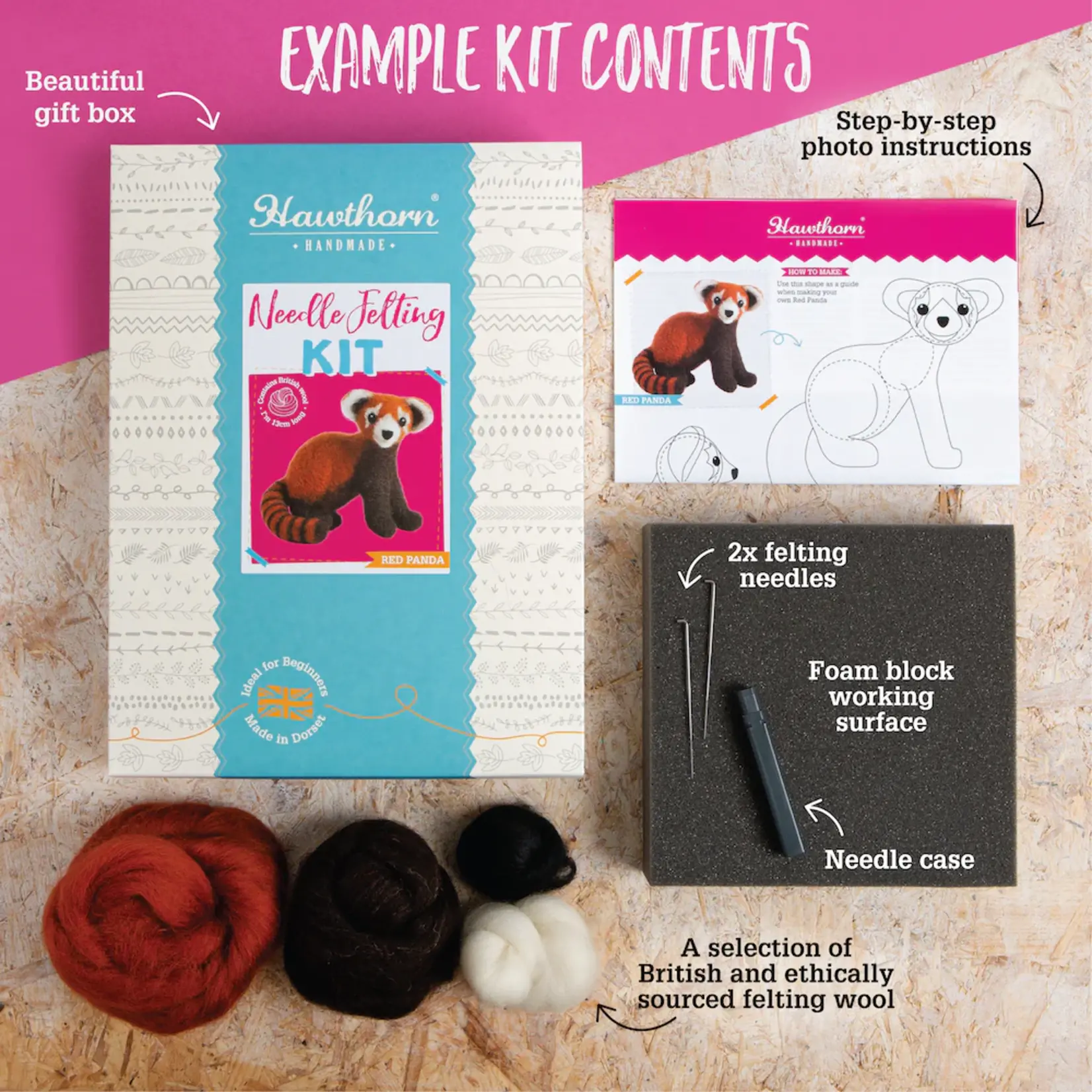 Needle Felting Kit - Red Squirrel