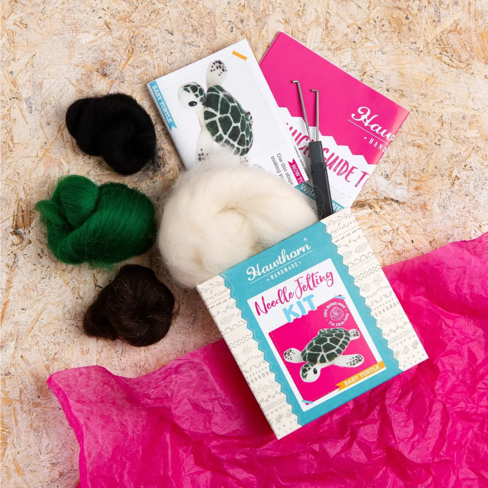 Needle Felting Kit - Baby Sea Turtle