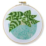 Rikrack Embroidery Kit - Blue Flower Pot