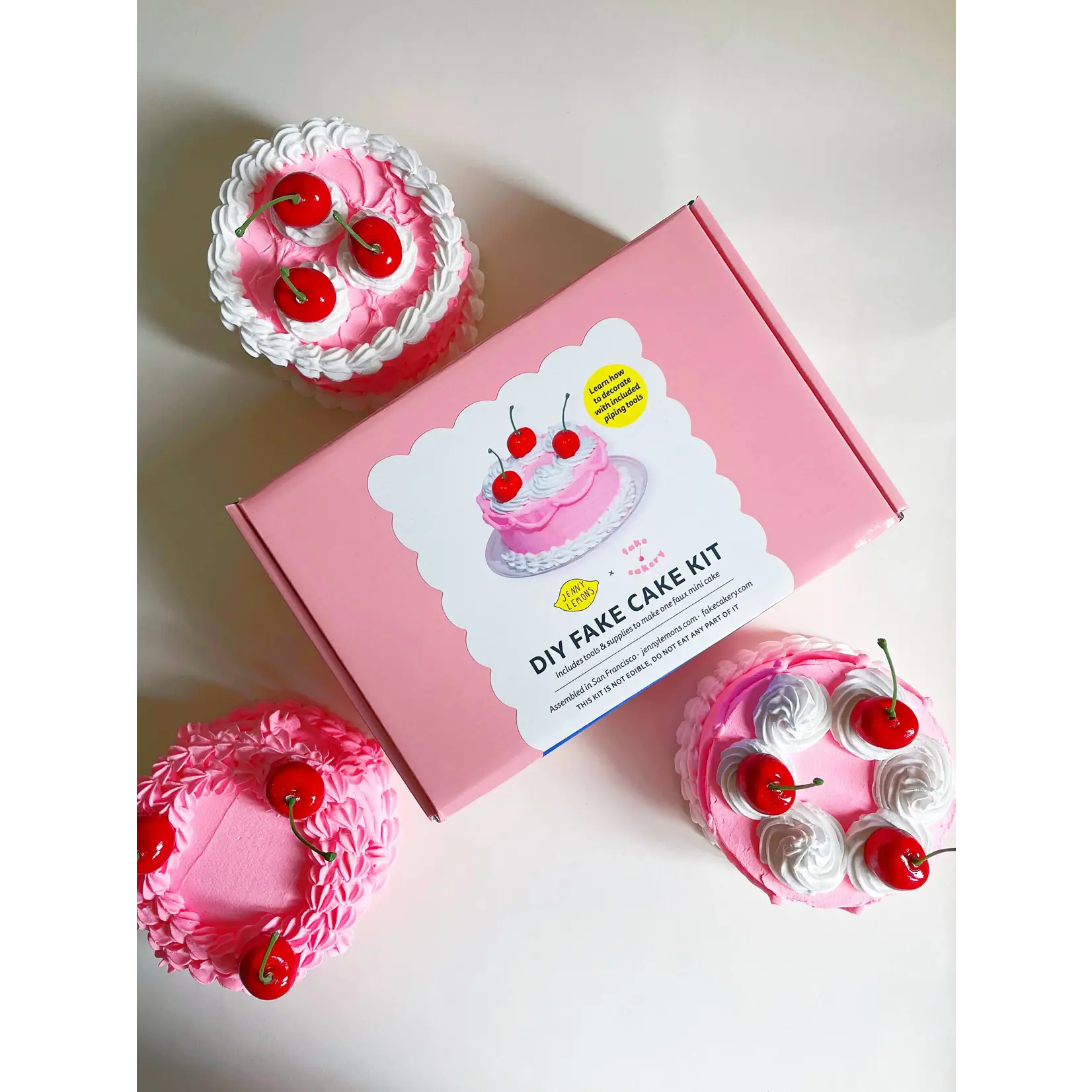 Fake Cake DIY Craft Kit - Pink