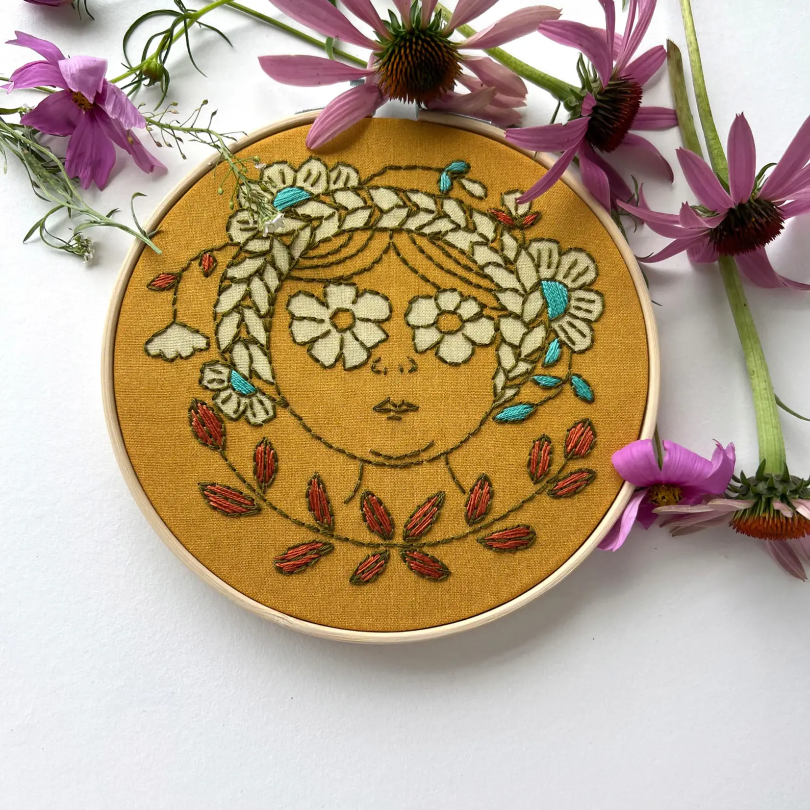 Rikrack Embroidery Kit - Flower Child